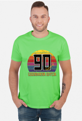 90 Legendarna Edycja - Koszulka męska na dziewięćdziesiąte urodziny