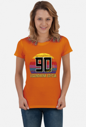 90 Legendarna Edycja - Koszulka damska na dziewięćdziesiąte urodziny