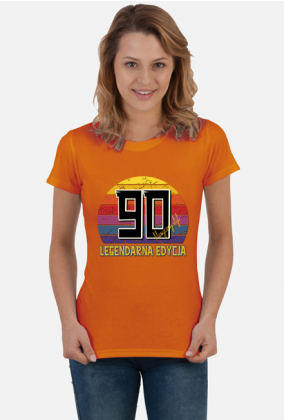 90 Legendarna Edycja - Koszulka damska na dziewięćdziesiąte urodziny