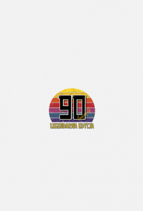 90 Legendarna Edycja - Koszulka damska na dziewięćdziesiąte urodziny