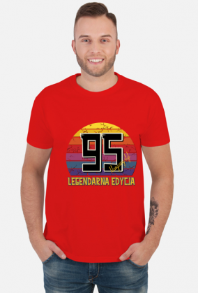 95 Legendarna Edycja - Koszulka męska na dziewięćdziesiąte piąte urodziny