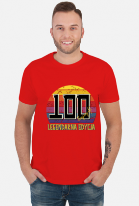 100 Legendarna Edycja - Koszulka męska na setne urodziny