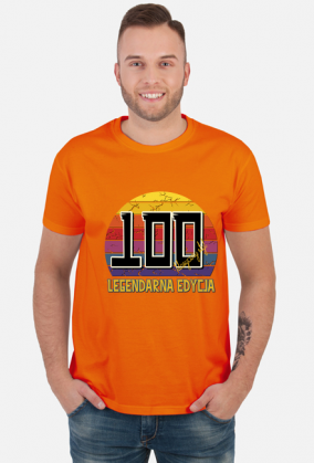 100 Legendarna Edycja - Koszulka męska na setne urodziny
