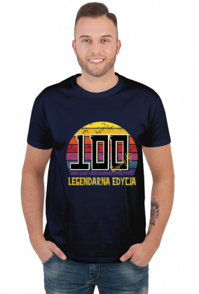 100 Legendarna Edycja - Koszulka męska na setne urodziny