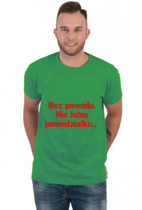 Nie lubię poniedziałku. Modny T-shirt, szkoła