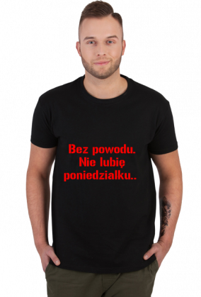 Nie lubię poniedziałku. Modny T-shirt, szkoła