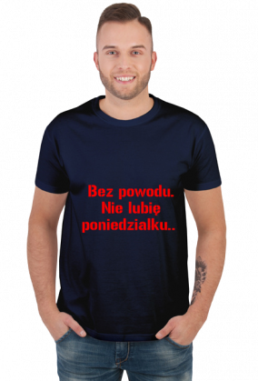 Nie lubię poniedziałku. Modny T-shirt, szkoła