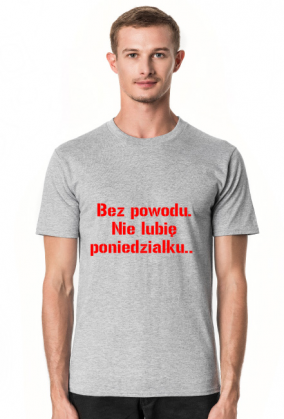 Nie lubię poniedziałku. Modny T-shirt, szkoła