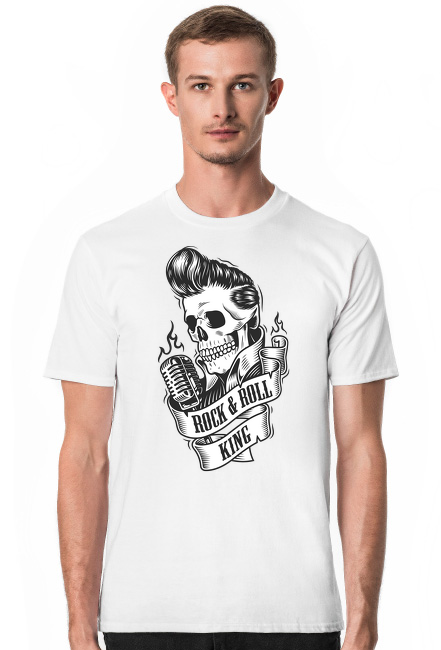 T-shirt Rock and Roll Skull