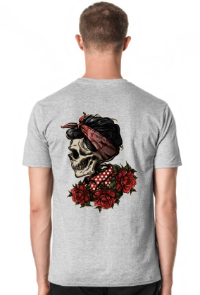 T-shirt Rose Skull