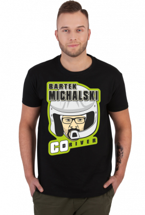 T-Shirt Green New Logo - Bartek Michalski Rally Co-Driver