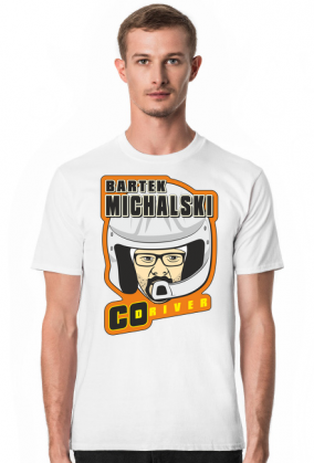 T-Shirt Orange New Logo - Bartek Michalski Rally Co-Driver