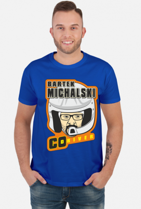 T-Shirt Orange New Logo - Bartek Michalski Rally Co-Driver