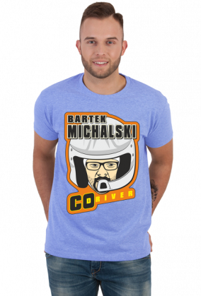 T-Shirt Orange New Logo - Bartek Michalski Rally Co-Driver