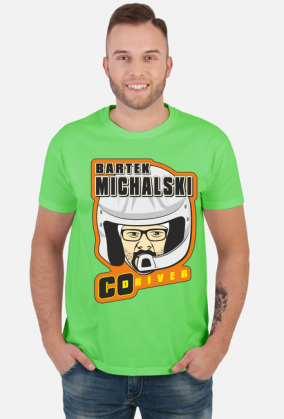 T-Shirt Orange New Logo - Bartek Michalski Rally Co-Driver