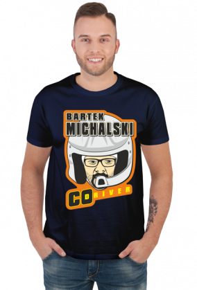 T-Shirt Orange New Logo - Bartek Michalski Rally Co-Driver