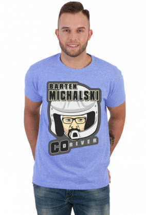 T-Shirt Grey New Logo - Bartek Michalski Rally Co-Driver