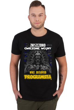 Programista. Prezent dla Programisty. Koszulka dla Programisty. Coder. Java, Python, SQL, PHP, HTML