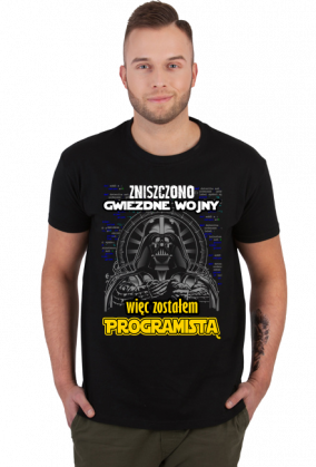 Programista. Prezent dla Programisty. Koszulka dla Programisty. Coder. Java, Python, SQL, PHP, HTML