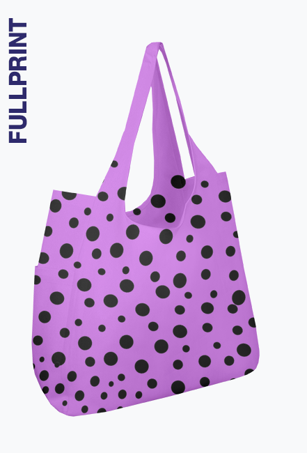 Torba Fiolertowa w Kropki