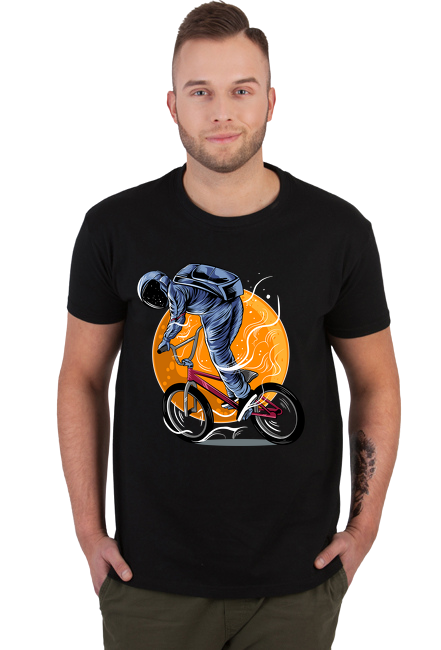 T-shirt Astronauta na Rowerze