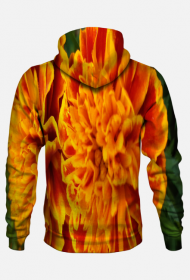Bluza z kapturem, pomarańczowo-zielona