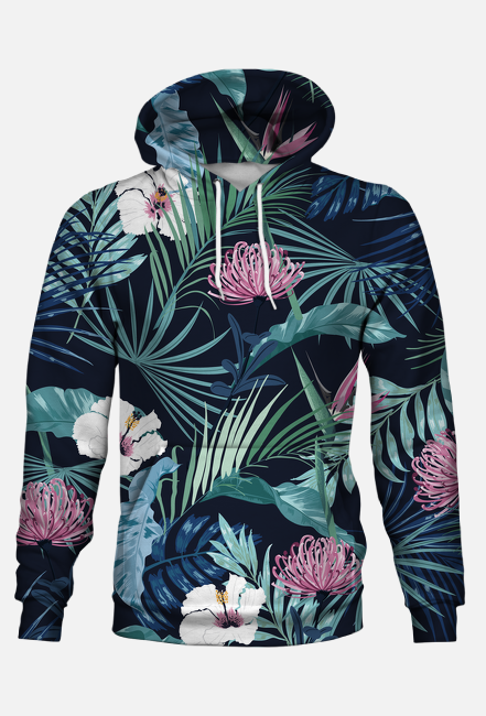Bluza z kapturem Tropical Flowers