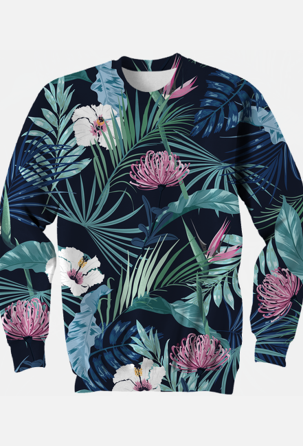 Bluza bez kaptura Tropical Flowers