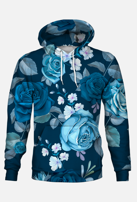 Bluza z kapturem Blue Rose