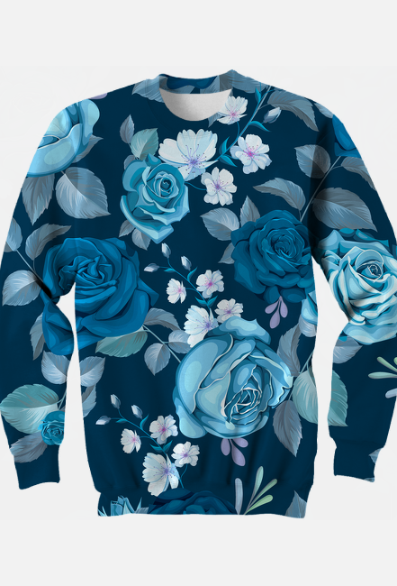 Bluza bez kaptura Blue Rose