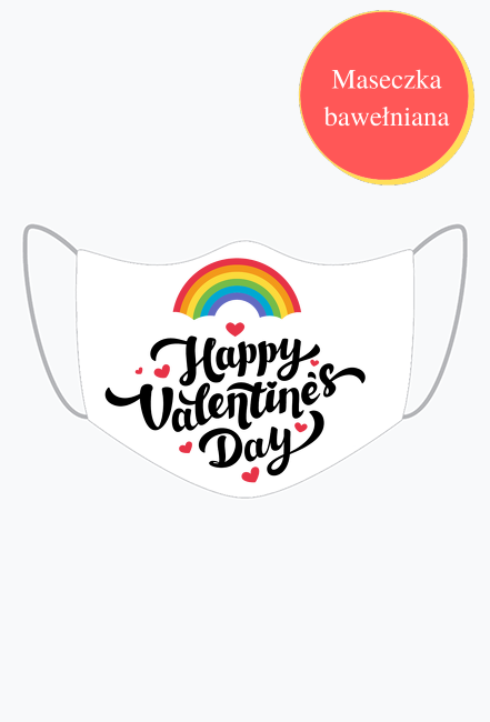 Maseczka Ochronna -  Happy Valentine Day