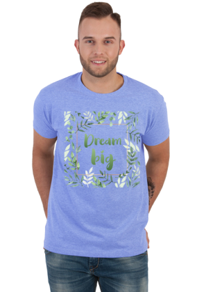 Dream big - męska koszulka z nadrukiem