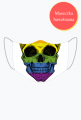 Maseczka z kolorową czaszką