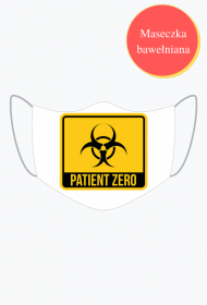 Maseczka z napisem "COVID - patient zero "