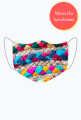 Maseczka ochronna z nadrukiem - kolorowy motyw tkacki