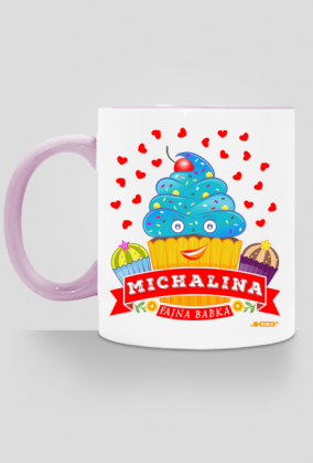 Michalina Fajna Babka - Kubek kolor z imieniem