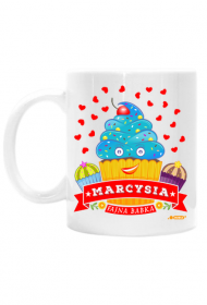 Marcysia Fajna Babka - Kubek biały z imieniem