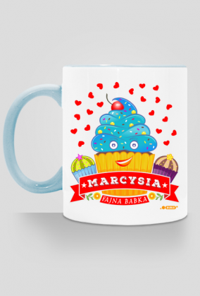 Marcysia Fajna Babka - Kubek kolor z imieniem