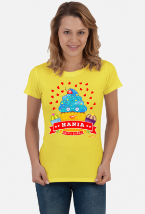 Hania Fajna Babka - Koszulka damska z imieniem