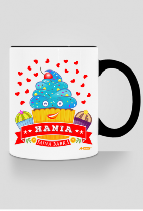 Hania Fajna Babka - Kubek kolor z imieniem