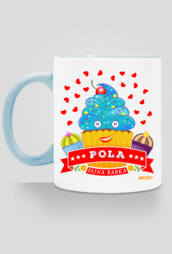 Pola Fajna Babka - Kubek kolor z imieniem