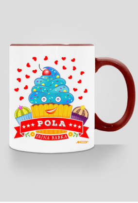 Pola Fajna Babka - Kubek kolor z imieniem