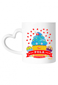Pola Fajna Babka - Kubek z sercem i imieniem
