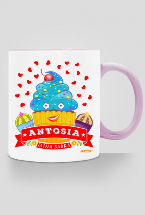 Antosia Fajna Babka - Kubek kolor z imieniem