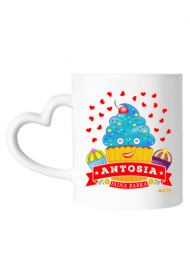 Antosia Fajna Babka - Kubek z sercem i imieniem