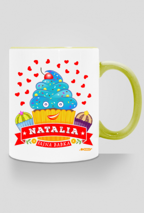Natalia Fajna Babka - Kubek kolor z imieniem