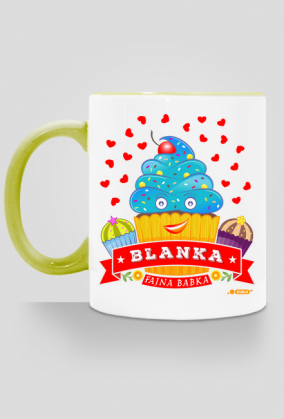 Blanka Fajna Babka - Kubek kolor z imieniem