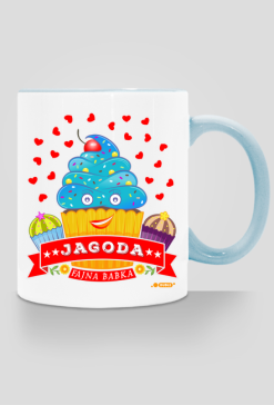 Jagoda Fajna Babka - Kubek kolor z imieniem