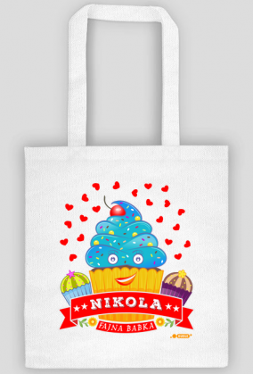 Nikola Fajna Babka - Torba na zakupy z imieniem