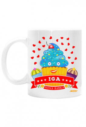 Iga Fajna Babka - Kubek biały z imieniem
